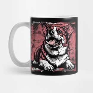 Retro Art Pembroke Welsh Corgi Dog Lover Mug